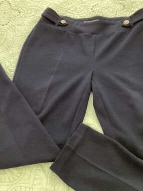 New York Clothing Co., sz 6P, navy blue, polyester/ spandex, pull-on trousers